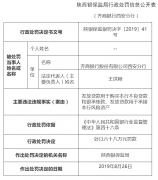 齐商银行西安分行连吃十张罚单 7名员工遭警告