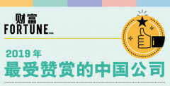 《财富》公布2019最受赞赏中国公司榜单：华为居首