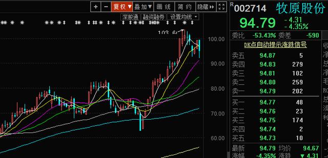 猪肉股大跌，我尽力了……