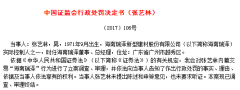 海南瑞泽原总经理内幕交易自家股票 亏损16万被罚60万