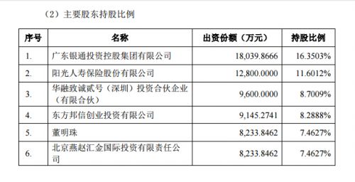 珠海银隆股权结构