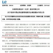 终于向乐视网出手！证监会立案调查