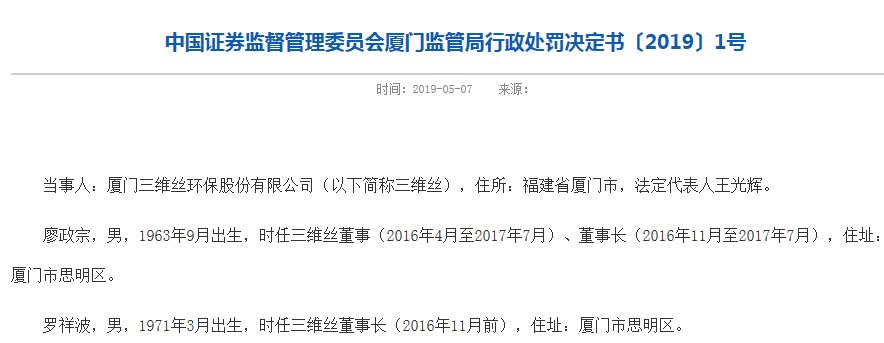 三维丝大股东内斗互相甩锅：财务专业水平不足，4份年报掺假严重 安信证券被警示