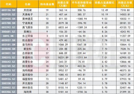 基金隐形重仓股曝光！傅鹏博、谢治宇还买了这些票