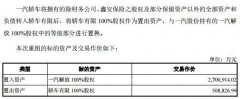 一汽轿车270亿重组方案获批 机构：整