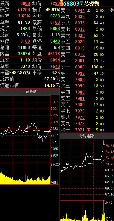 解码科创板｜盘中冲击涨停！芯源微终盘劲升17.65%