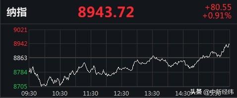 美股v型反转 道指低位反弹超800点涨1.62%